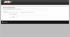 Desktop Screenshot of admin.avb-sports.be