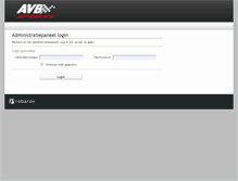 Tablet Screenshot of admin.avb-sports.be